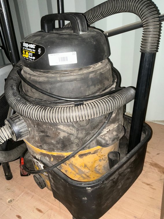 Shop Vac Model: QPL30 Vacuum, 3Hp
