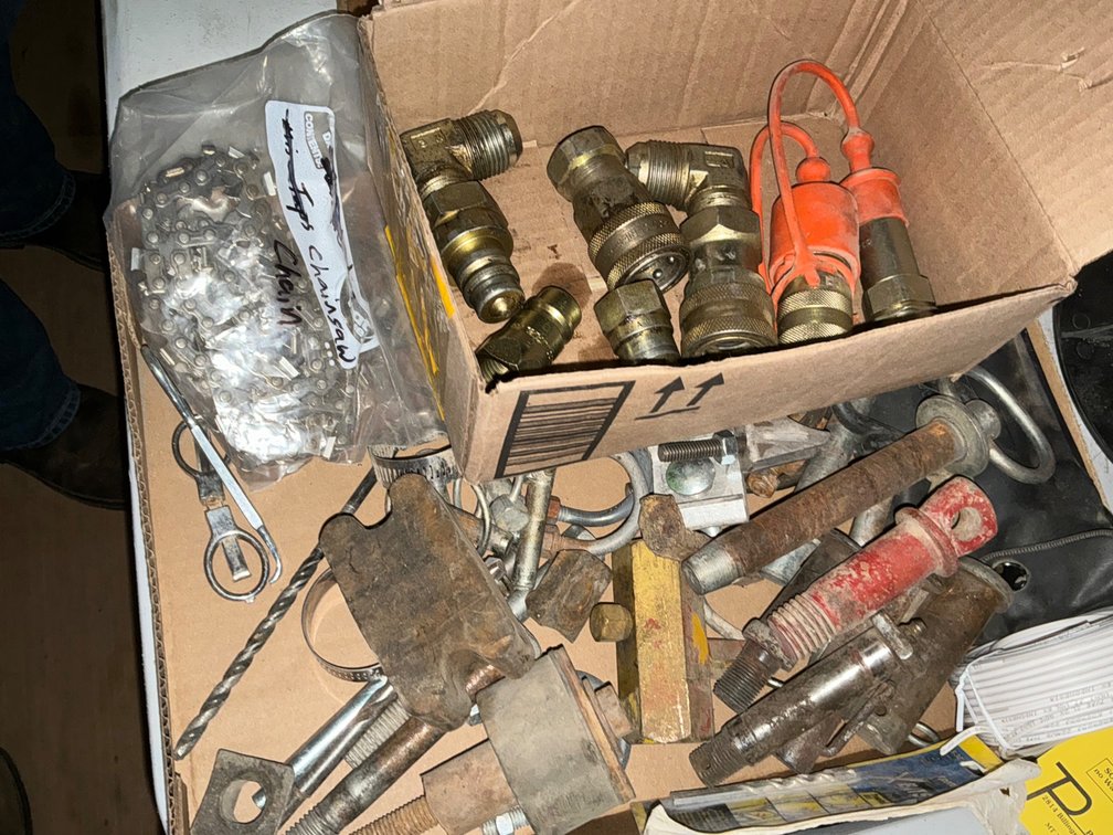 Hitch Pins, Chainsaw Chain, Hose Clamps, Allen Wrenches, Muffler Clamps, Insulated Wire, Assorted Hydraulic Fittings and More