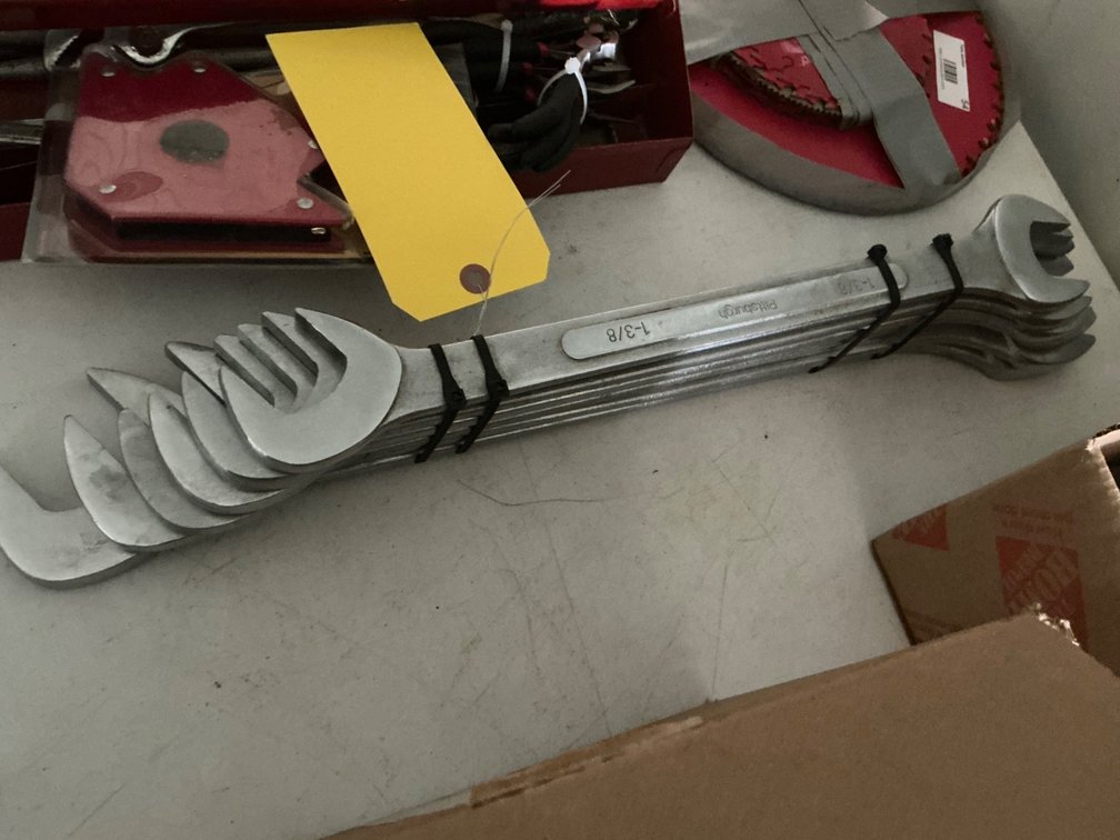 Large Pittsburgh Open End and Offset End Wrenches - (6) 1-3/8" - 2"