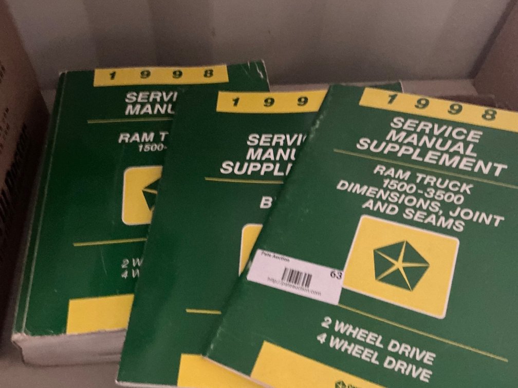 Assorted 1998 Service Manuals with Supplements for Ram Truck 1500-3500, 2WD & 4WD
