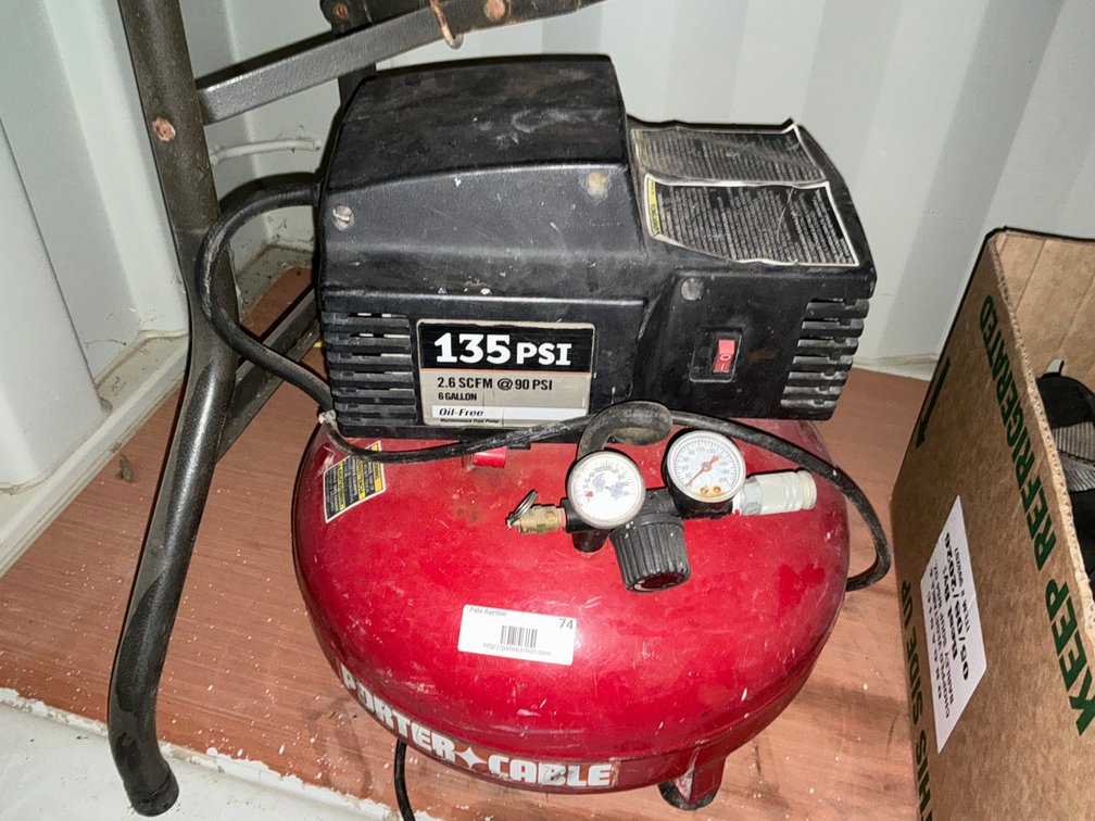 Porter Cable Portable Air Compressor - 6-Gallon, 135Psi