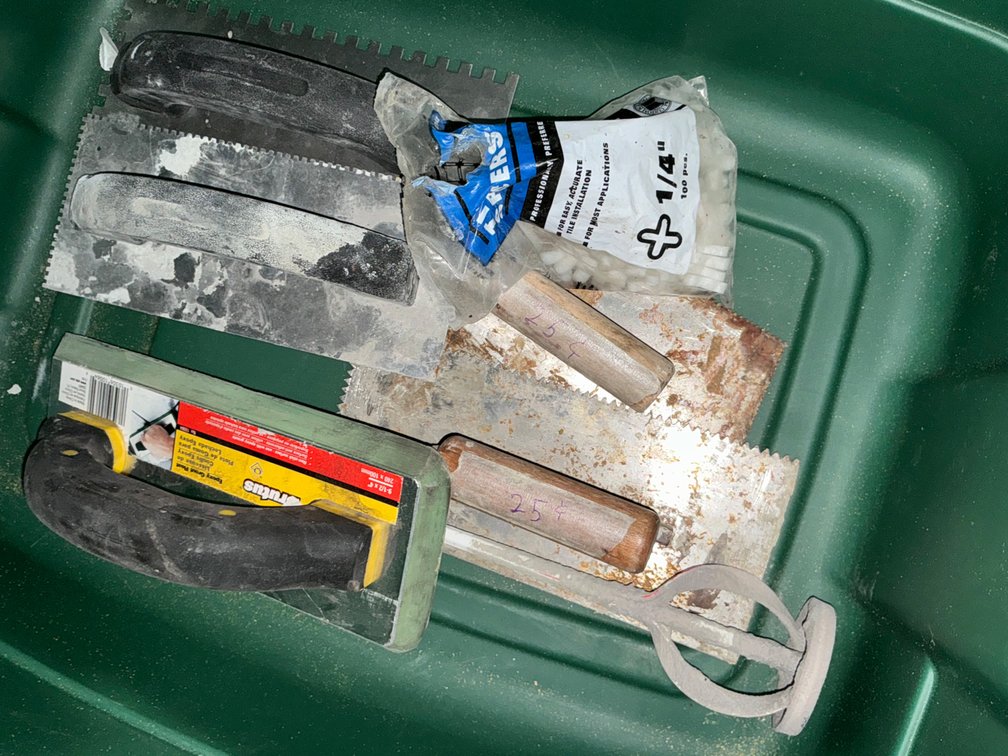 Assorted Tile Hand Tools