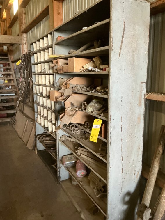 (2) Metal Organizer Cabinets - Both Measure 41"W x 12"D x 72"H, with Miscellaneous Contents