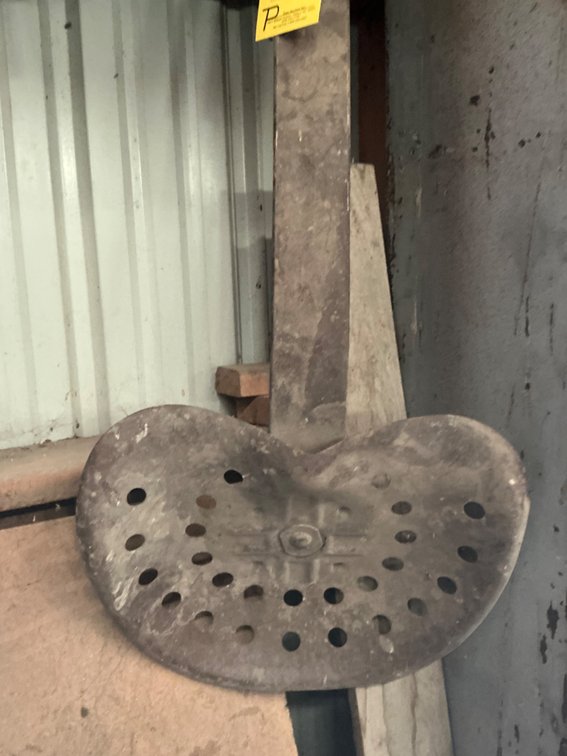Vintage Tractor Seat with Mounting Bar