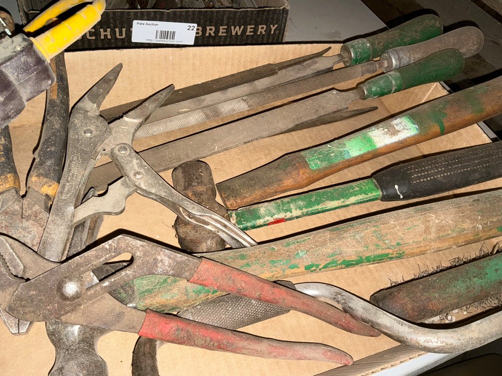 Assorted Tools - Hammers, Channel Lock, Pliers, Vice Grip, Files and More
