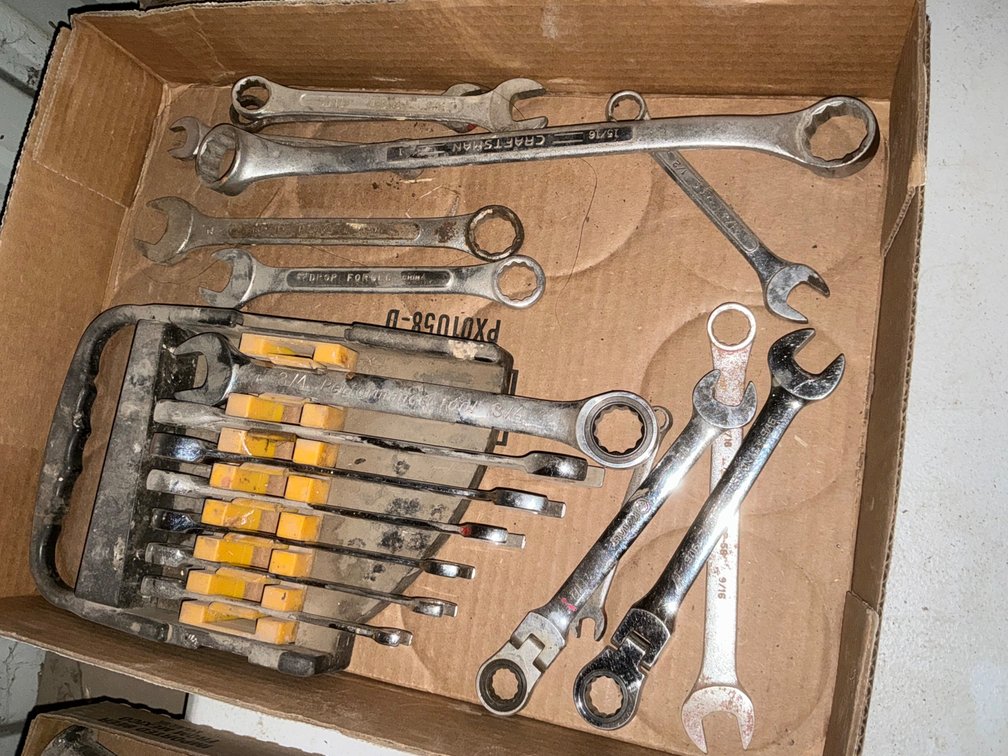 Assorted Wrenches and Pittsburg Standard Ratcheting Wrench Set