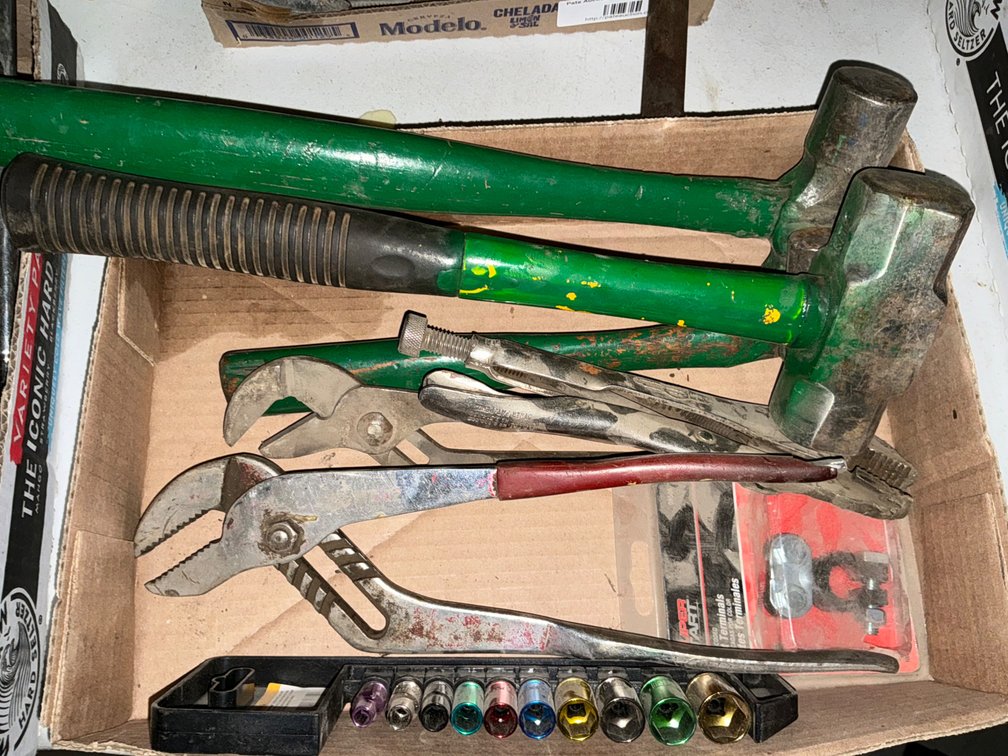Hammers, Pittsburgh 10-Piece Metric Socket Set, Channel Locks, Vice Grips and More