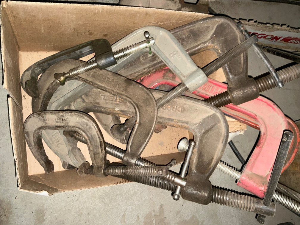 (8) Assorted C-Clamps