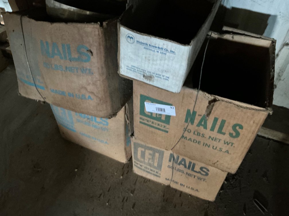 (4) Partial Boxes of Assorted Nails