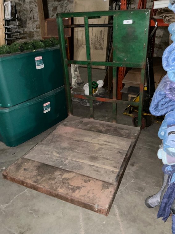 Rolling Metal Moving Cart - Platform is 40" x 32" x 48"H @ Handle
