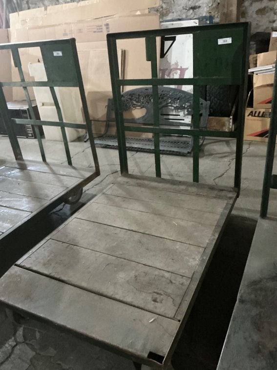 Metal Rolling Moving Cart - Platform Is 48" x 32" - 48"H @ Handle