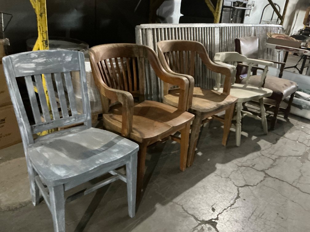 (5) Assorted Wooden Chairs