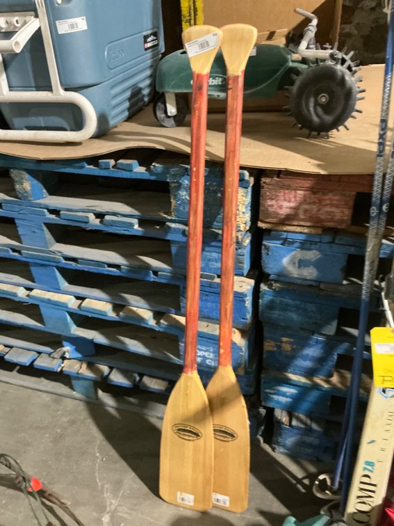 (2) Feather Brand Wooden Oars