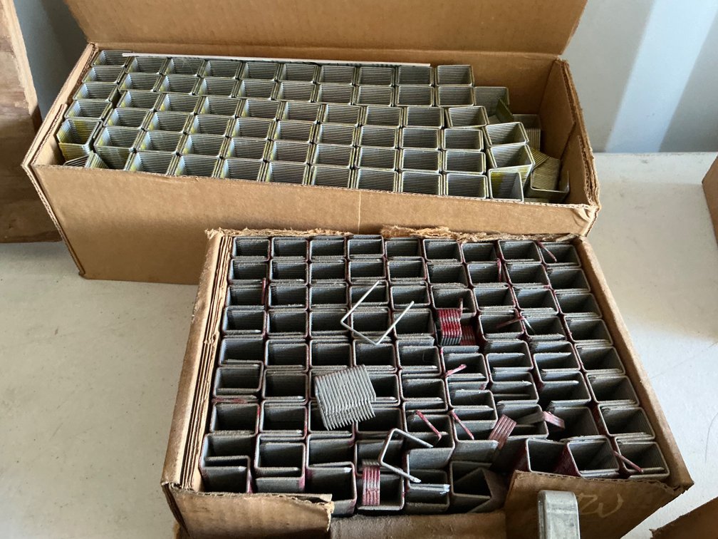 (2) Partial Boxes of Senco Crown Staples - One Box Is 1"x3/4" And One Box Is 3/4"x3/4"