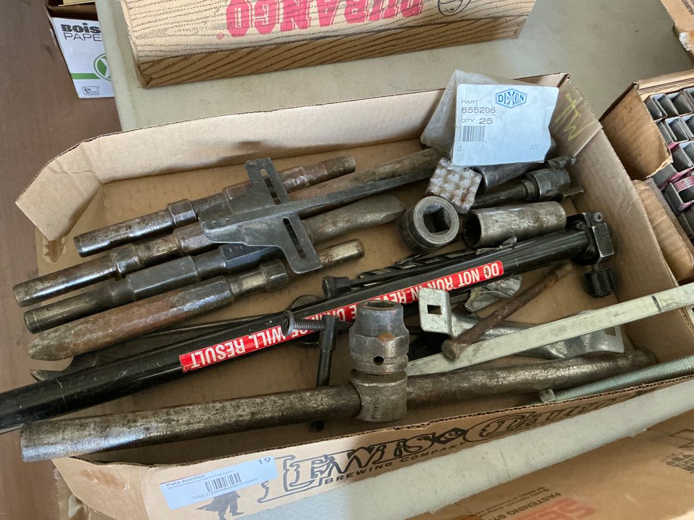 Box Of Assorted Tools - Tap & Die Set, Hammer Drill Bits, Sockets, Box Wrenches, Drill Bits And More