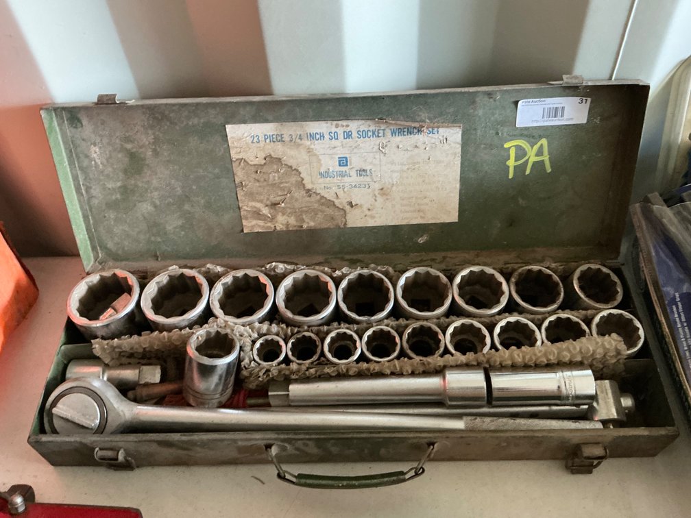 Industrial Tools 3/4" Breaker Bar Set In Metal Case
