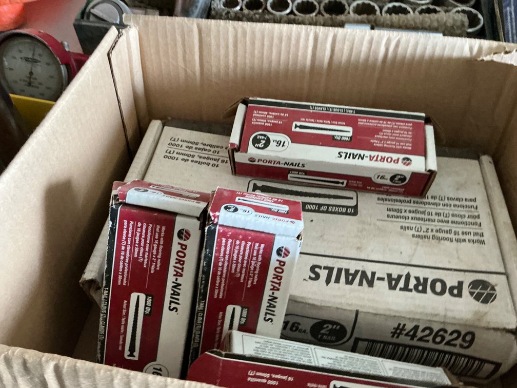 (14) Boxes Of Porta-Nails T-Nails - 16g x 2", (1000) Per Box