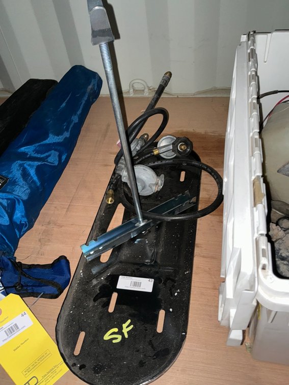 Dual Propane Tank Mounting Kit And (2) Regulators