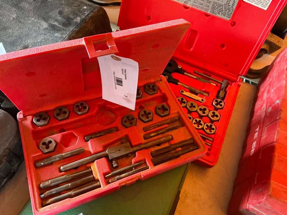 Magna 39-Piece Mechanics Tap & Die Set With Case - Model: 95975 And Irwin (Partial) Tap & Die Set With Case