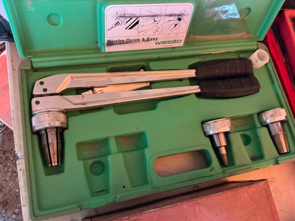 Wirsbo Pex Tubing Hand Expander Set - 1/2", 3/4" & 1" Sizes, With Case