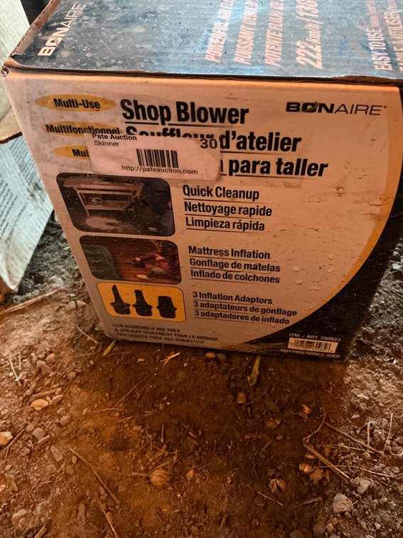 Bonaire Handheld Shop Blower - Model: ACB3C, Corded, Multi-Use Blower & Inflator