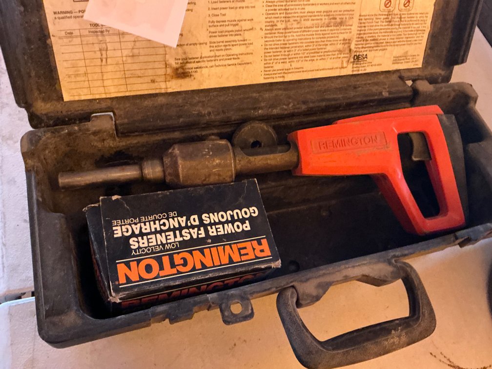 Remington Low Velocity Powder Actuated Tool - Model: 490, Serial: F124533, With Case