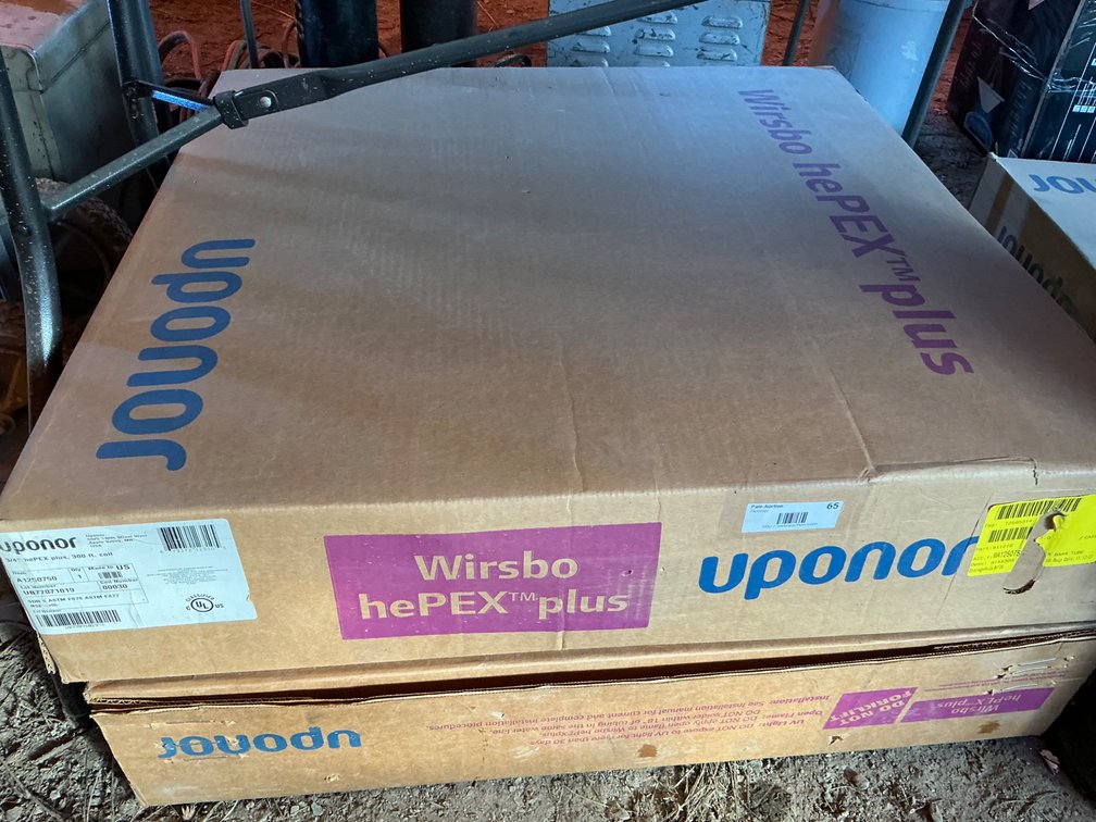 (2) Boxes Of Uponor 3/4" Pex Tubing - 300' Rolls, Unused