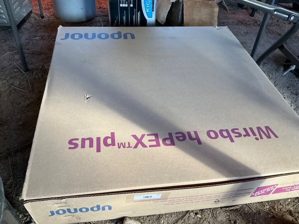 Opened Box Of Uponor 3/4" Pex Tubing - Unknown Length, Originally 300' Roll