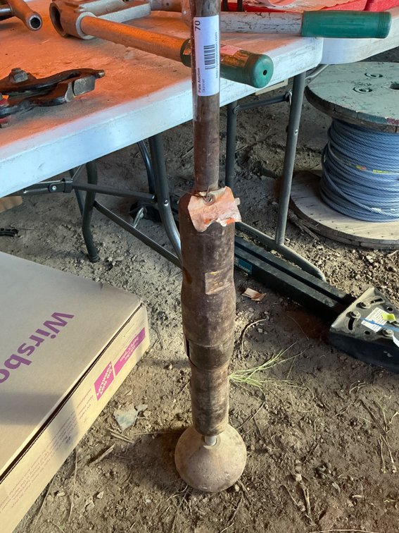 Pneumatic Tamping Rammer - 6"Wide Tamper Plate (Missing The Backhead)