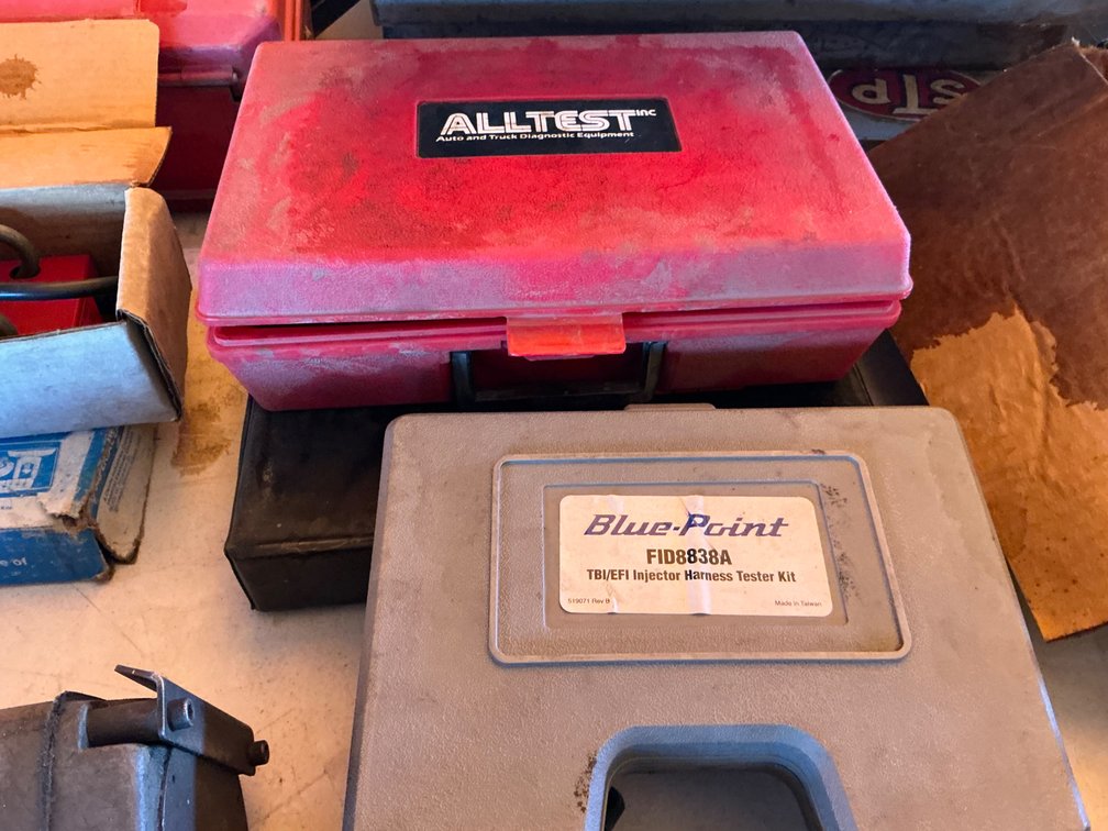 (1) Blue Point Injector Harness Tester Kit - Model: FID8838A, (1) All Test Brainmaster II Automotive Diagnostic Tester - Model: 3250 With Case And (1) Steelman Electronic Stethoscope With Case - Model: TracerEar
