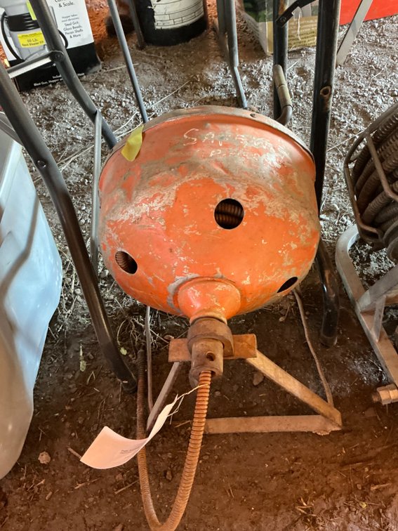 Sewer Snake Cable On Stand With Crank - 1/2", No Brand Or Model Shown