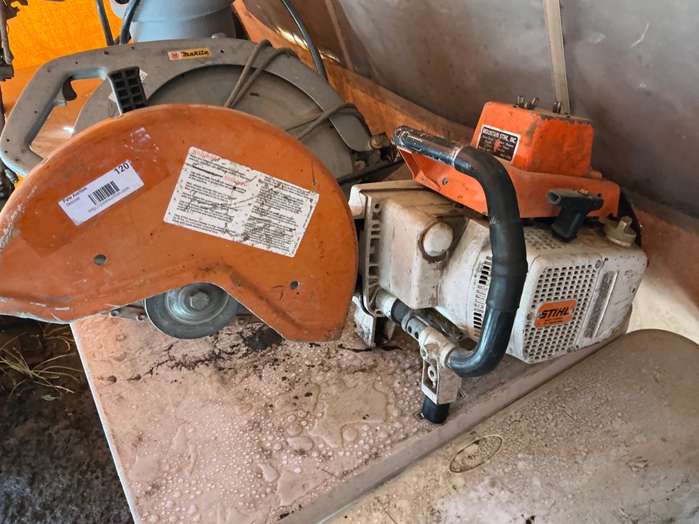 Stihl 14" Concrete Saw - Model: TS 760AV, Rope Start Pulls Free