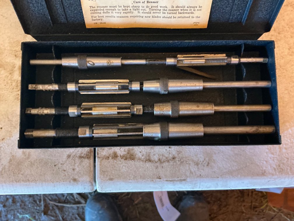 Set Of (4) Blue Point Precision Pilot Reamers - 3/8 To 11/16, 9/16 To 5/8, 1/2 To 9/16 And 7/16 To 1/2