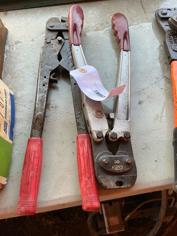 Zurn Co. QuikClamp Pex Pinch Crimping Tool And Hungerford Manual Crimping Tool