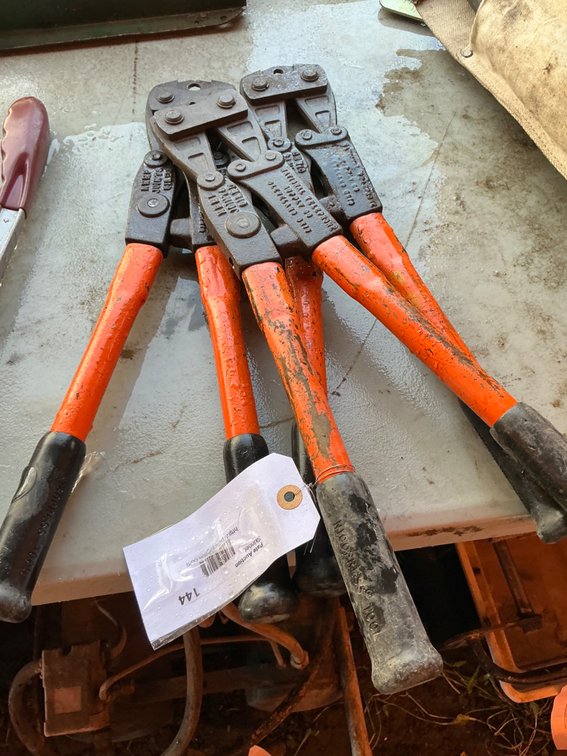 (3) Assorted National Telephone Supply Co. Swaging & Crimping Tools