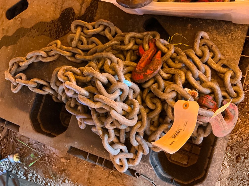 30'L 1/2" Galvanized Chain - Hooks On Both Ends
