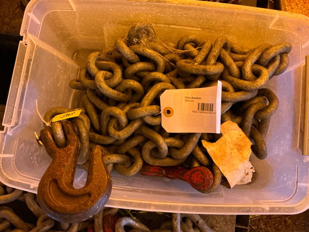 20'L 1/2" Galvanized Chain With Hooks On Both Ends