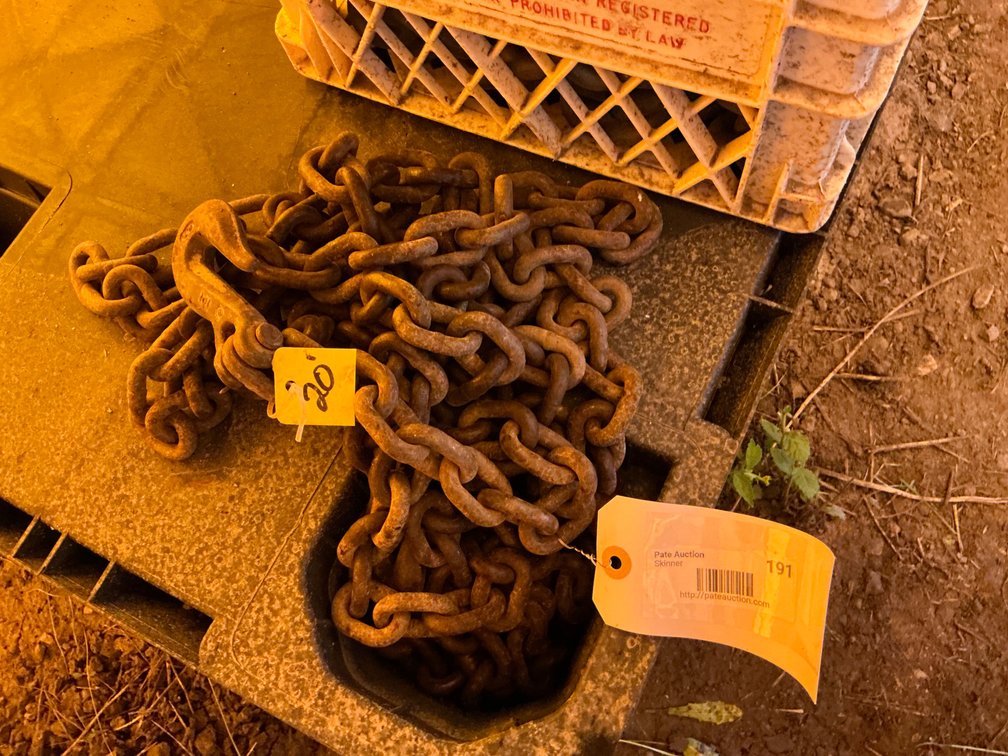20'L 5/16" Chain With Hooks On Both Ends