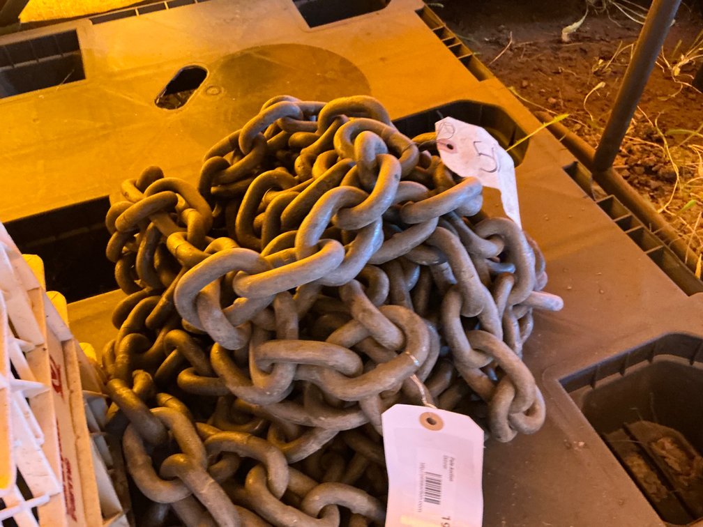 50'L 1/2" Galvanized Chain - No Hooks