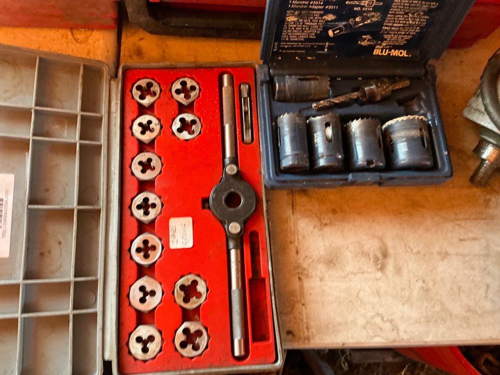 Craftsman Kromedge Hexagon Die Set (Missing 1 Piece), And Blue-Mol #9595 Handyman 6-Piece Hole Saw Kit