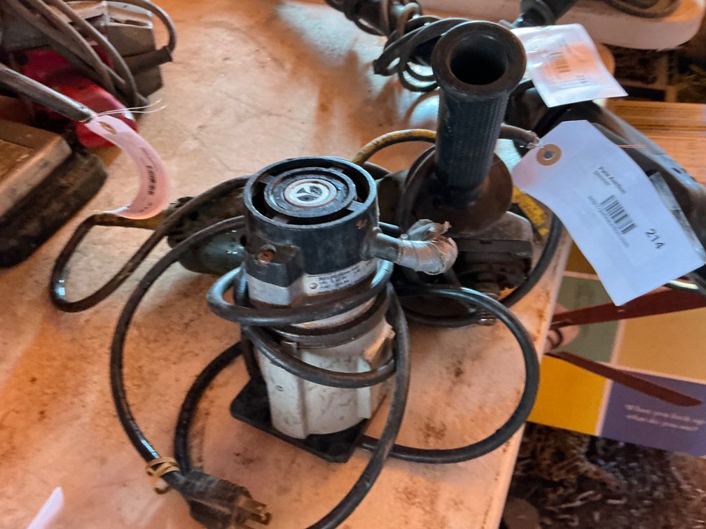 Porter Cable Router Power Unit - Model: 3102 (Cord Taped Up), And Metabo Angle Grinder (Cord Taped Up)
