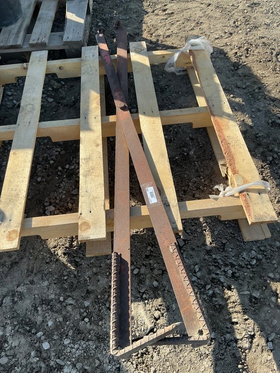 Custom Built Scissored Iron Lifting Tongs - 66"L