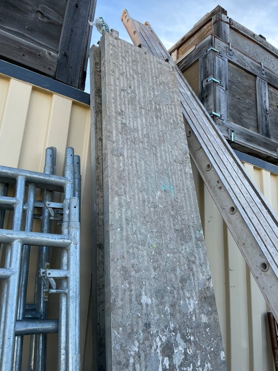 (3) Aluminum Scaffolding Planks - 10'L x 19"W