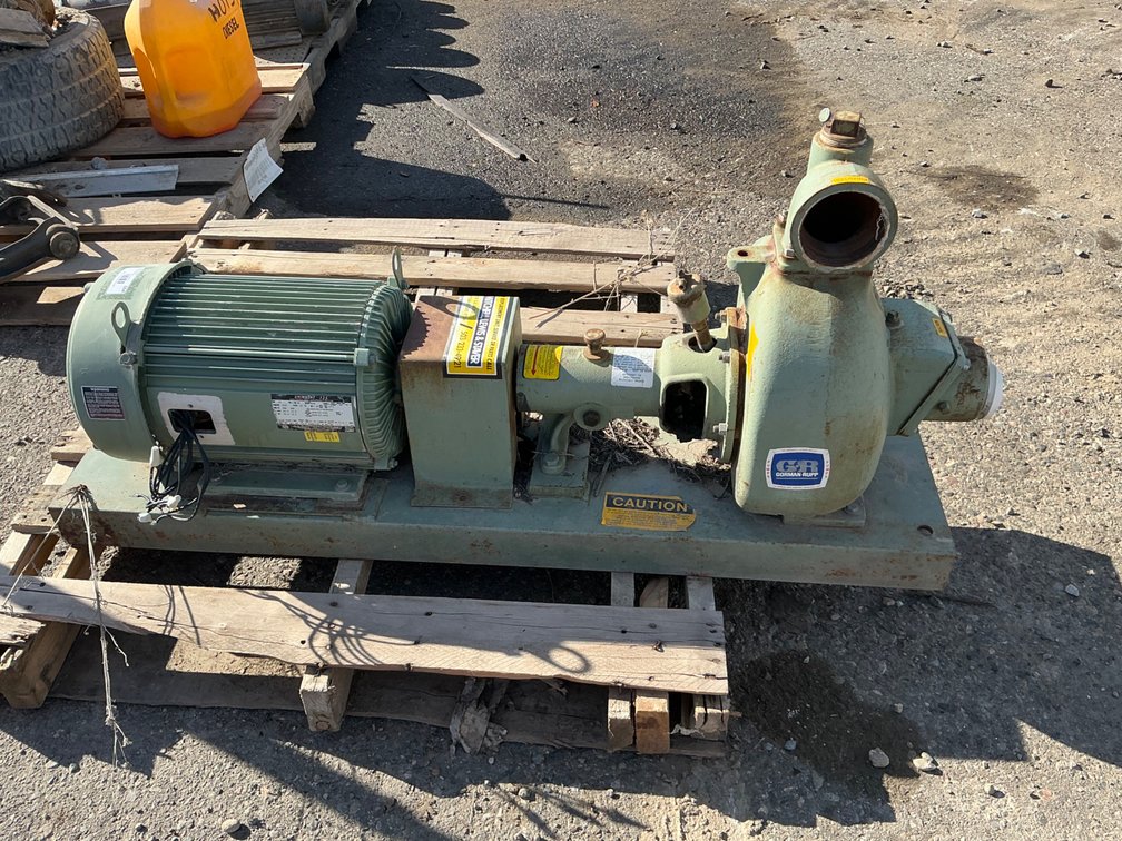 Unimount Model: 125 Electric Motor - 10Hp, 3Ph, With Gorman Rupp Pump - Model: 83A2-B, 3"Inlet/Outlet