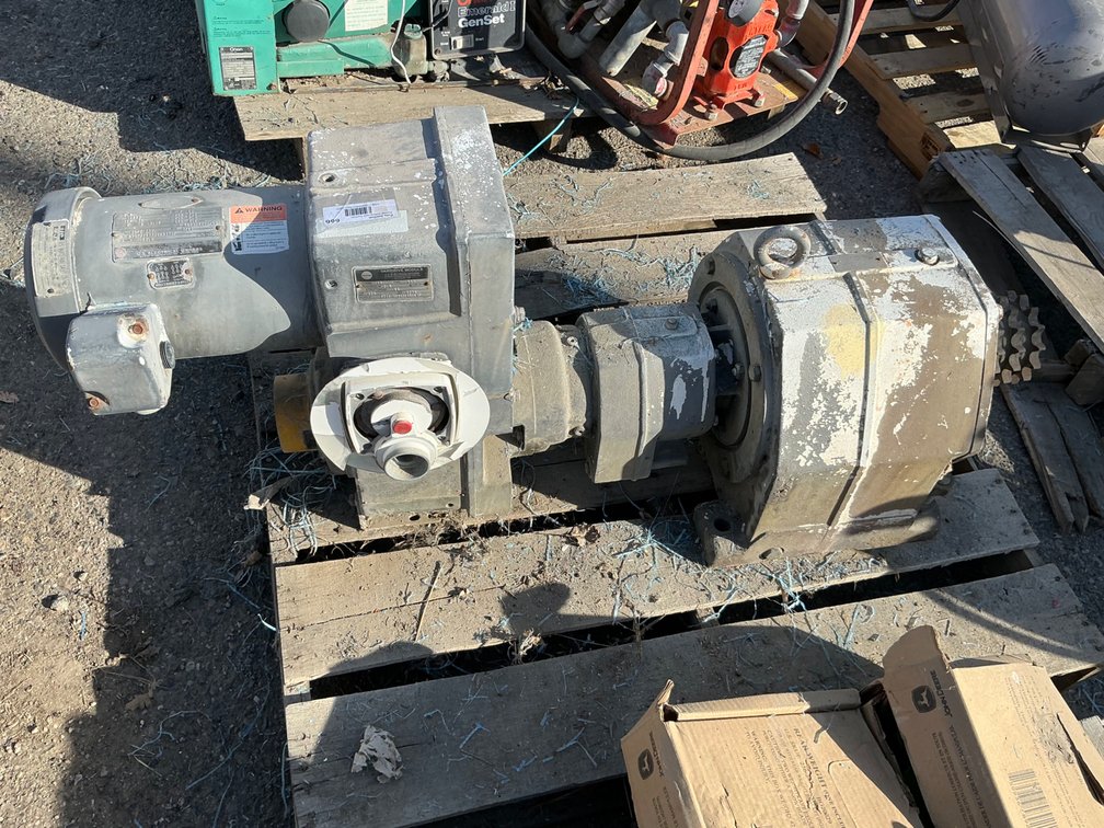 US Electric Motors Motor - 2.5Hp, 3Ph, With Variable Speed Module - Model: F713, And Gear Box