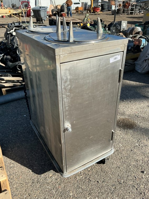 Lincoln Foodservice Products Stainless Steel Heated Double Stack Plate Dispenser - 16"W x 26"D x 36"H (Missing The Dispensing Tubes & Carriages)