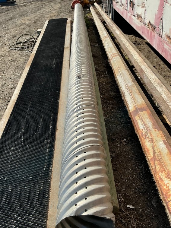 20'L Perforated Aluminum Culvert Section - 8-1/2" Diameter