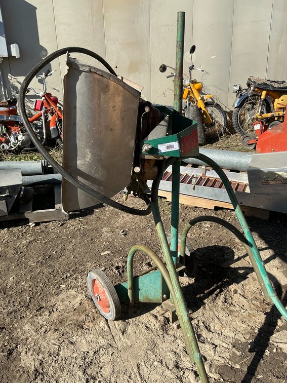 Schwank Infared Shop Heater On Rolling Stand - Propane (No Model Number Shown)