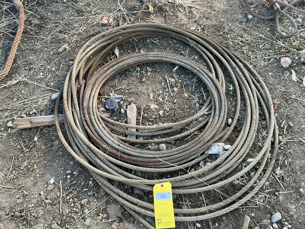 (2) Partial Coils Of 1/2" & 5/8" Cable