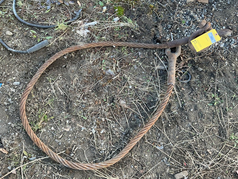 (1) 10'L 1-1/4" Choker Cable With Clevis
